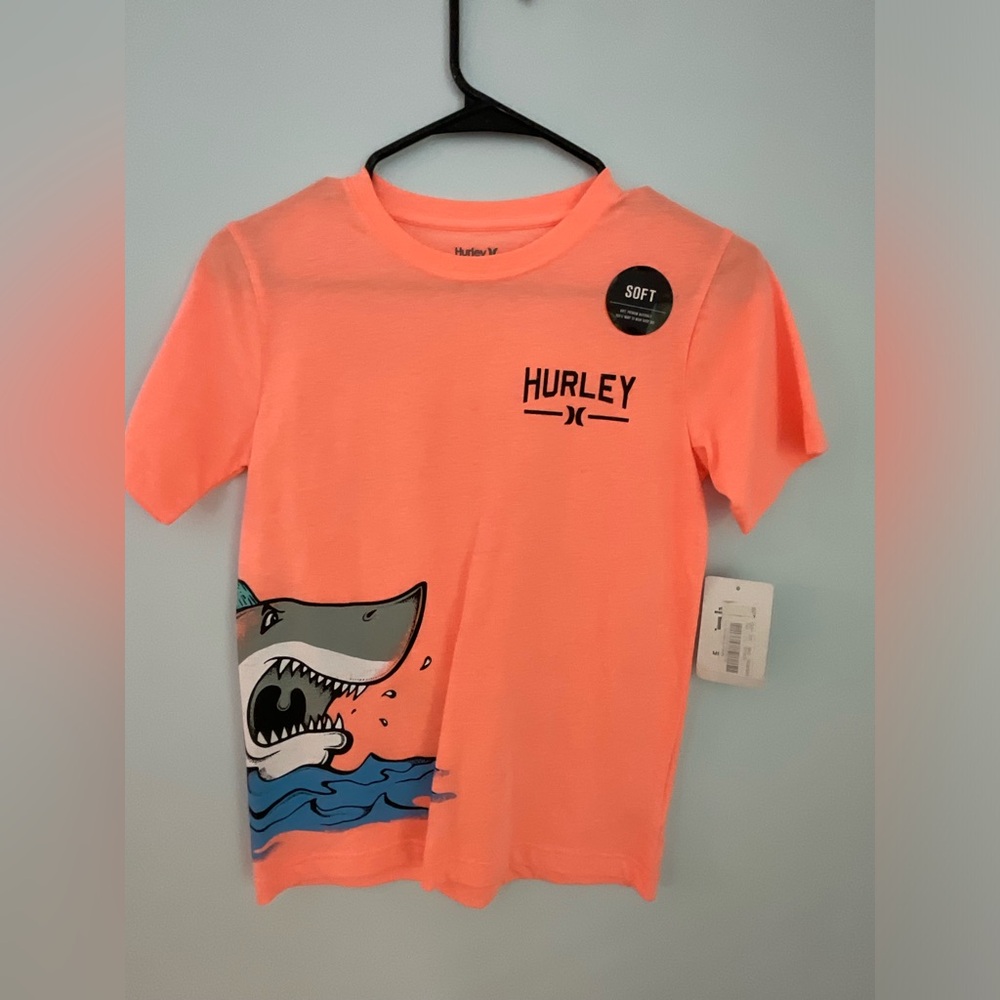 NWT Hurley shirt medium 10-12 shark